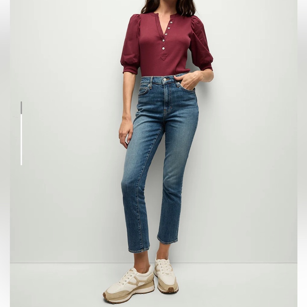 Veronica Beard ryleigh straight jeans